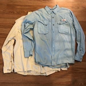 Lot of three fishing shirts